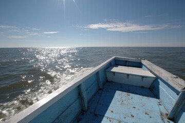Chesapeake Bay Boat Fishing Adventure. Exploring the Sea on a Vessel