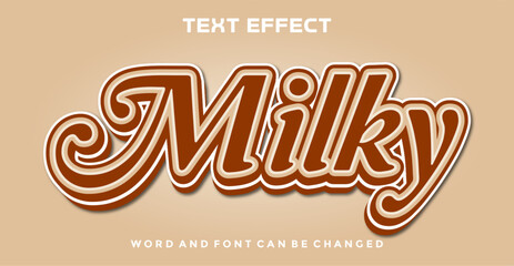Milky editable text effect