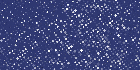 Tile pattern with white polka dots on dark blue background