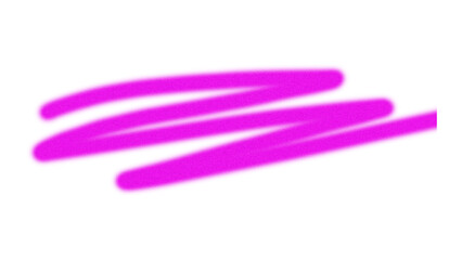 A pink spray paint squiggle isolated on transparent background, perfect for adding a touch of urban flair to your designs and projects