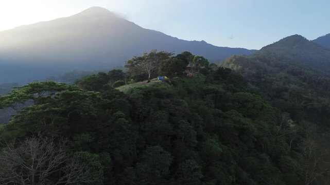 drone view montain