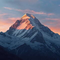 sunset in the mountains