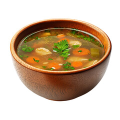  Chicken soup recipe homemade healthy bowl broth parsley delicious food isolated on transparent background.png