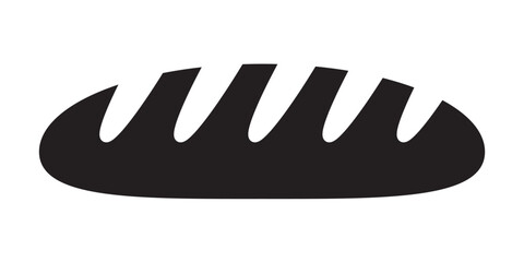 Bakery Bread Loaf Icon – Freshly Baked Bread Symbol, Bakery and Food Vector Illustration