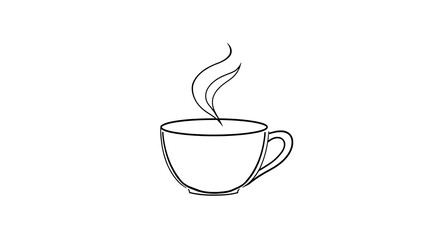 cup of coffee with steam