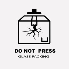 Do Not Press Glass Packaging