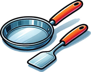 Frying Pan and spatula