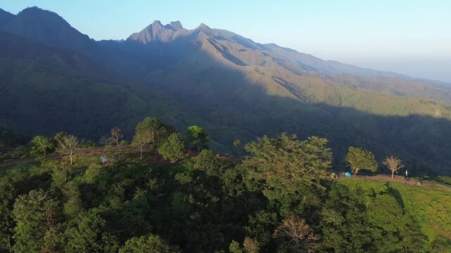drone view montain