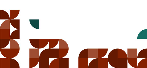 Background autumn material wallpaper, tiles, blocks, blocks, textures of brick, brick, mottled, with geometric shapes overlapping rounded brown beige . Can be used for advertisingeting, presentation.