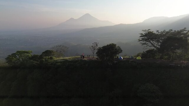 drone view montain