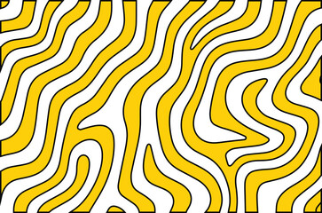 Vibrant Orange Abstract Wave Pattern Vector Background Design