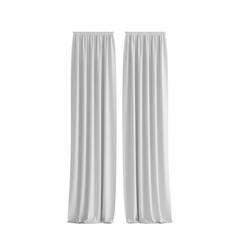 Elegant white curtains add a touch of sophistication and privacy to any room interior, creating a serene and stylish atmosphere with soft, flowing fabric