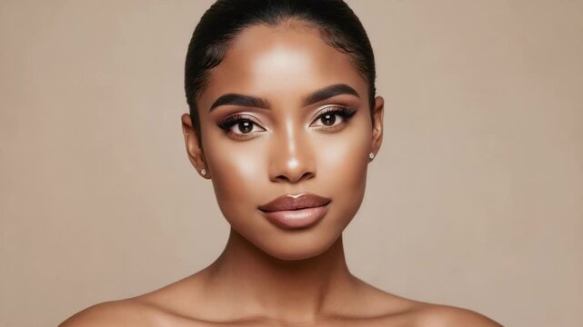 Natural beauty makeup look for glowing skin and elegant style