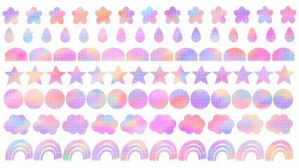 Cute seamless pattern pastel design background