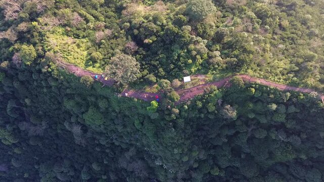 drone view montain