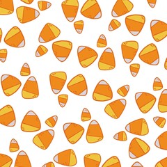 Candy Corn Pattern Halloween Sweets