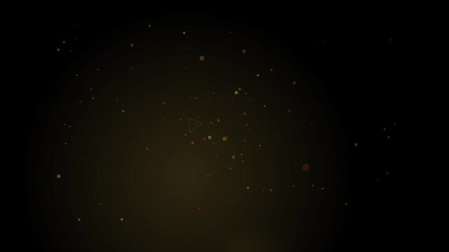 Abstract dark background with glowing particles and geometric constellations