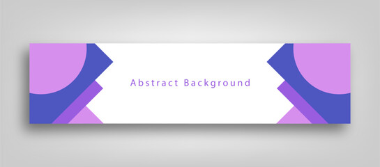 Fototapeta premium Abstract Geometric LinkedIn Banner Background Design