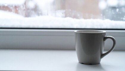 Cozy Winter Morning with Coffee by the Window.
