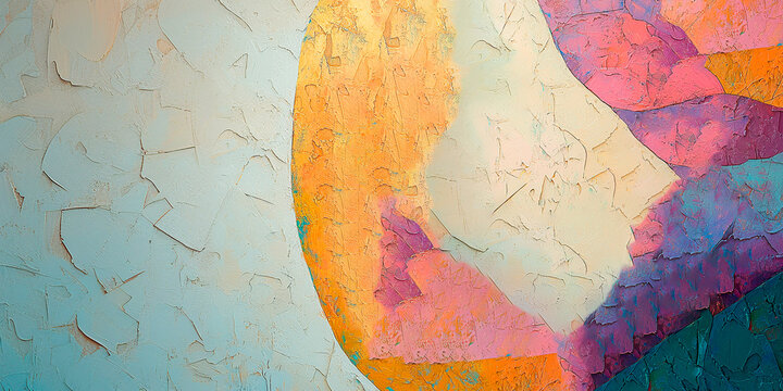 Pintura abstracta cuarteada