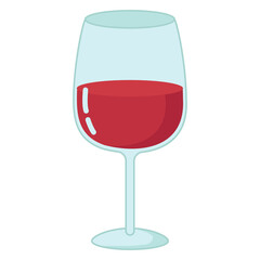 Pixel Art Glass Filled With Red Wine With Transparent Background Simple Minimalist Design