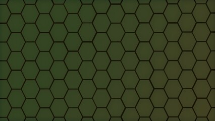 Seamless vector illustration of green snake skin texture with a repeating hexagonal honeycomb pattern