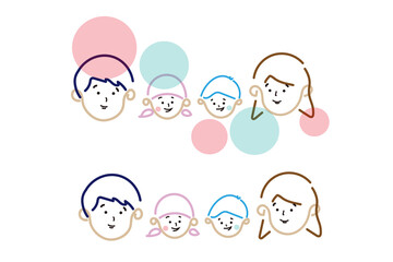 家族時間を楽しむ4人家族