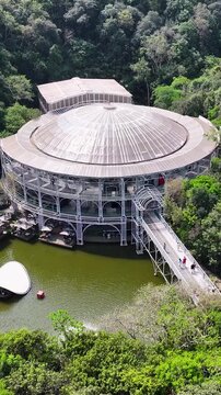 Curitiba Parana. Wire Opera At Curitiba In Parana Brazil. Theatre Landscape. Tourism Travel. Nature Park. Wire Opera At Curitiba In Parana Brazil. Botanical Scenery.