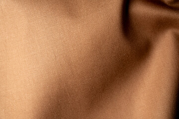 Fototapeta premium Brown Fabric Texture with Soft Folds