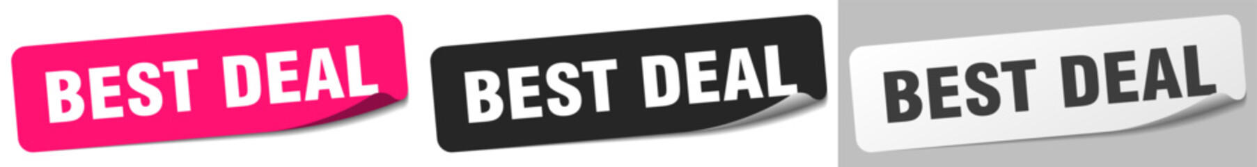 best deal sticker. best deal sticker set on white background