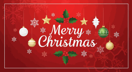 Naklejka premium christmas card