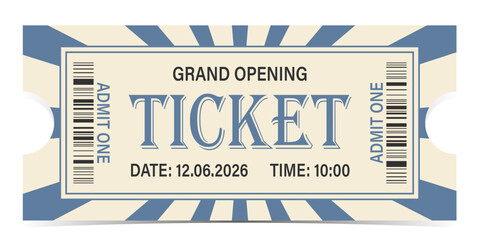 Ticket admit. Admit one ticket icons.