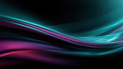 Dynamic abstract fluid light streaks in digital art