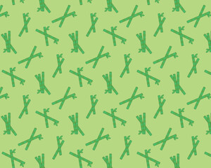 Bamboo Pattern (Green Background)