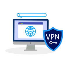 VPN security protection on computer