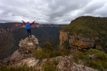 Hikers triumph as pinnacle summit cliff top views