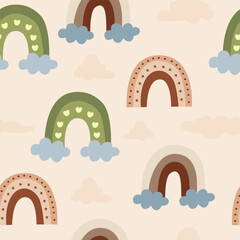 Colorful Rainbow Seamless Pattern for Creative Designs