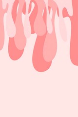 Abstract pink drips and blobs creating a soft and dreamy background