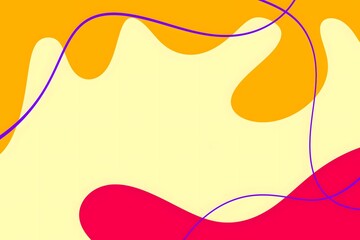 Abstract Colorful Background with Fluid Shapes and Curved Lines