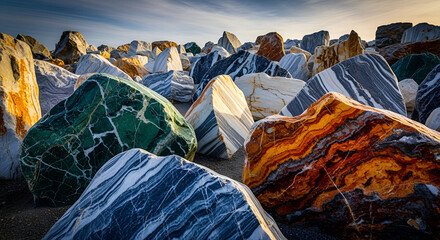 sunset in the mountains