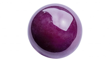 A single purple sphere with a shiny surface on black background