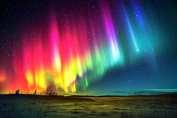 breathtaking Aurora Borealis is created by harmonious interplay of geophysical and celestial forces, including solar wind, Earth's magnetosphere, and atmospheric chemistry, resulting in mesmerizing di