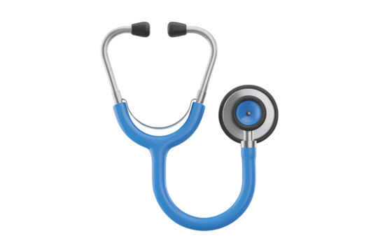 3d illustration icon of stethoscope. Isolated on transparent background, png
