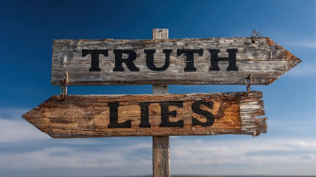 Dual Arrows on a Wooden Signpost: A Symbolic Representation of Truth and Lies in Ethics and Justice