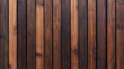 Fototapeta premium Dark brown and light brown wooden planks with visible grain patterns and knots