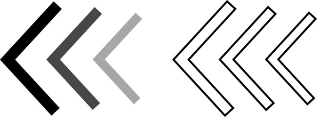 Arrow cursor dynamic fast symbol sign. Dynamic moving arrow representing speed, fast, acceleration vector illustration .