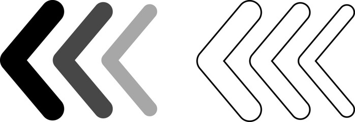 Arrow cursor dynamic fast symbol sign. Dynamic moving arrow representing speed, fast, acceleration vector illustration .