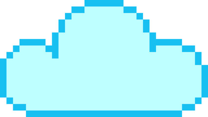 픽셀 무지개 구름