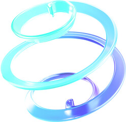 Translucent Glass Spiral