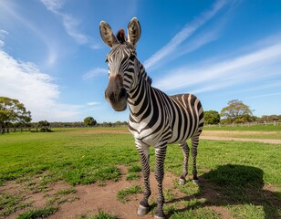 zebra in the grass